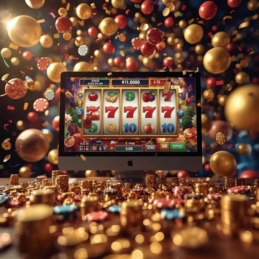 slot machines on the monitor 24BETTING CASINO